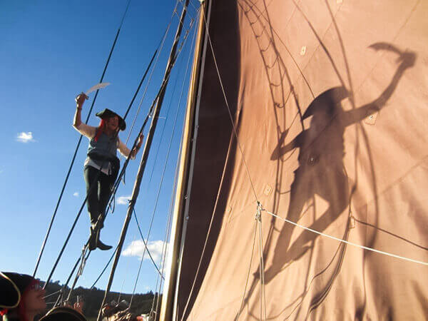 Pirate mast shadow