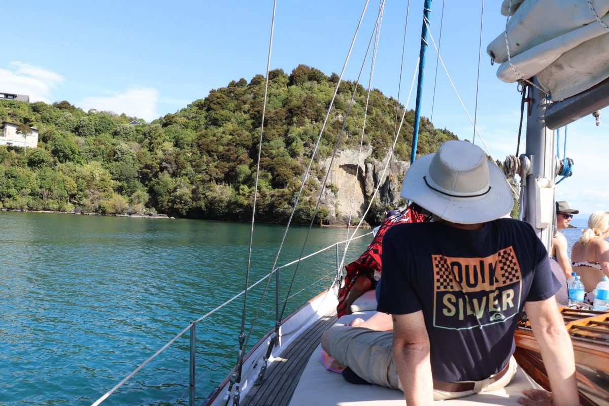 Taupo Sailing Adventures, Lake Taupo Cruises, Maori Rock Carvings