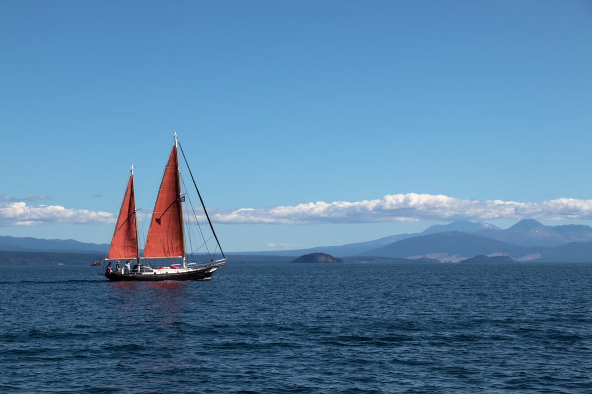 Taupo Sailing Adventures, Lake Taupo Cruises, Maori Rock Carvings